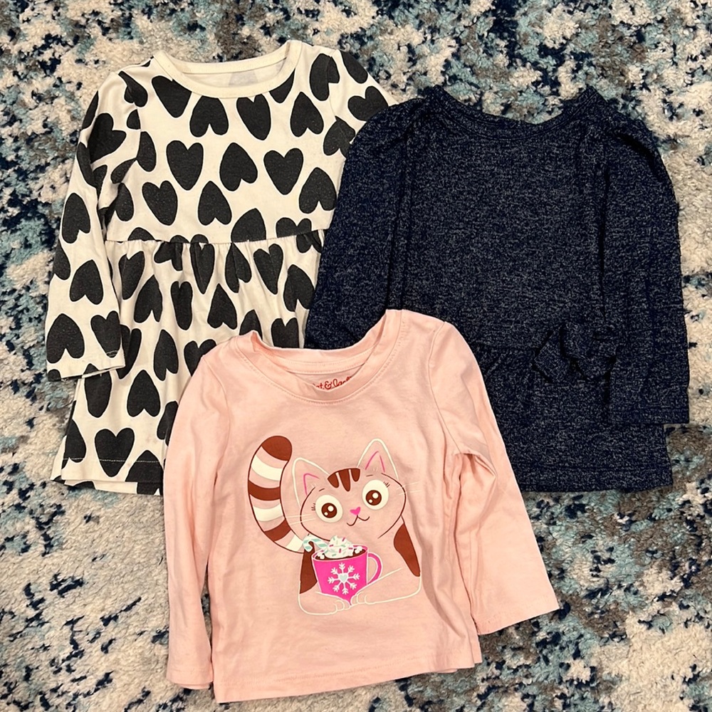 Baby long sleeve shirts, lot of 3